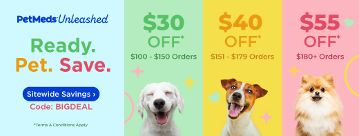 PetMeds Unleashed: Up to $55 OFF with code BIGDEAL